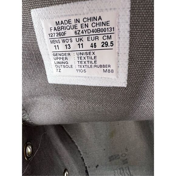 CONVERSE Chuck‎ Taylor Gray/Black Canvas Street Sneakers Unisex size M-11 W-13 - Picture 2 of 6